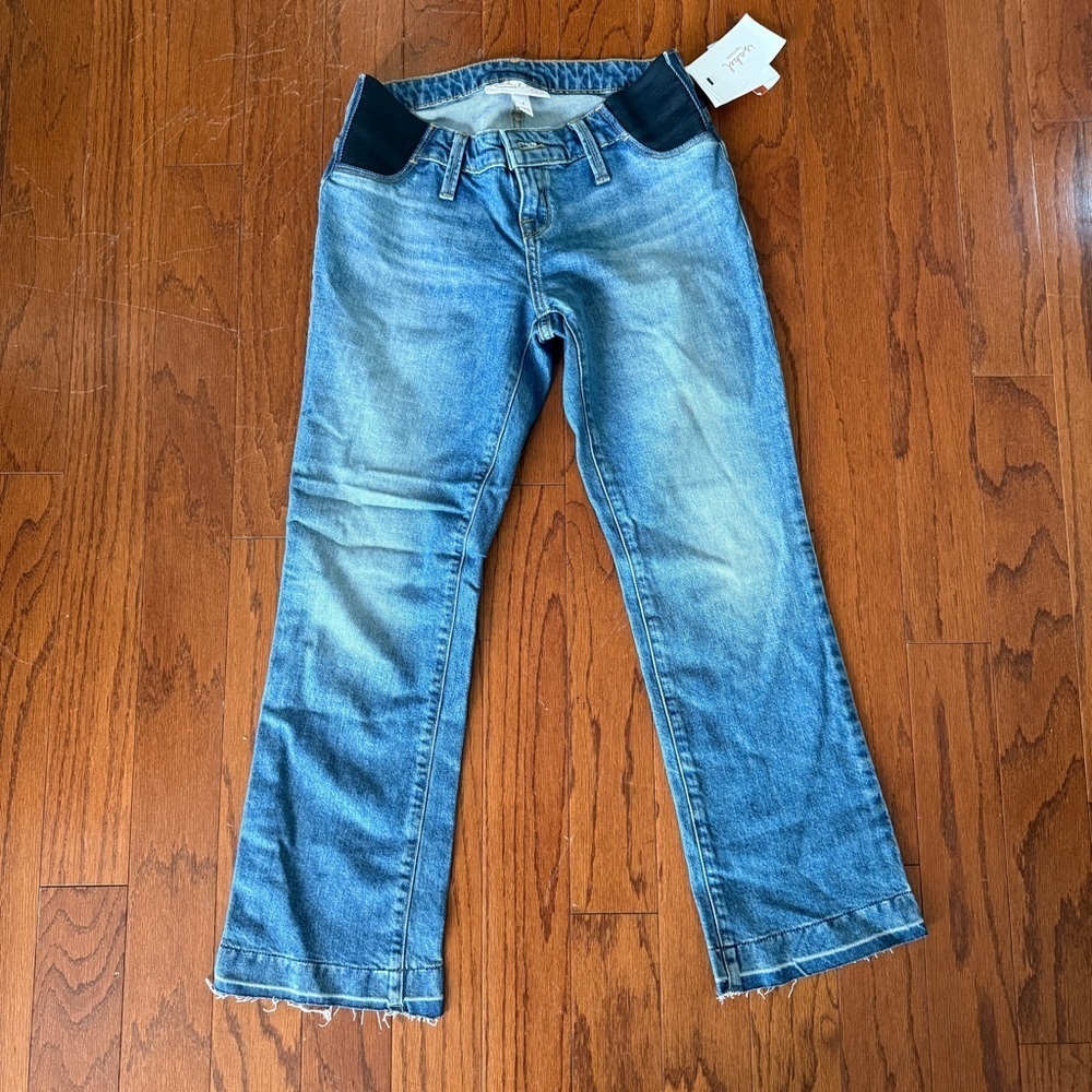 Maternity Flare Jeans with Side Panel NWT